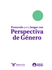 Protocolo para Juzgar con Perspectiva de Género SCJN